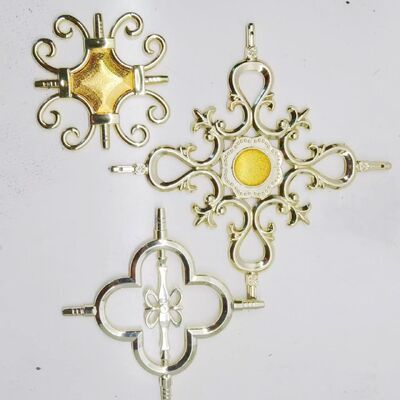 Luxury 707 Golden Round Aluminum Trim for French Door & Window Decoration